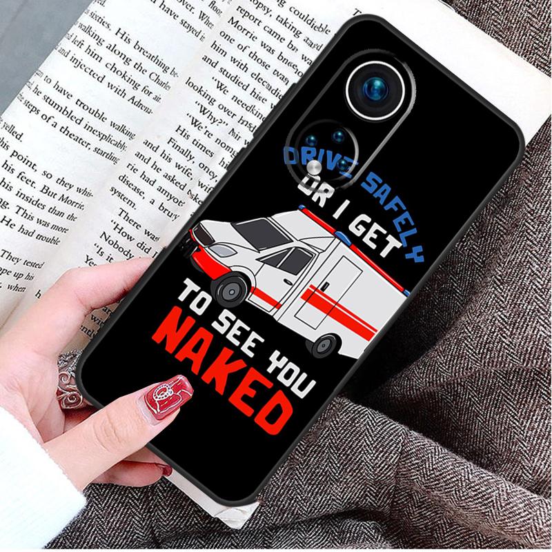 Ambulance Car Case For Honor Magic 5 6 7 8 Pro Honor Win RT X9d X9c X9b X9a X8c X8b 50 70 90 400 200 Lite