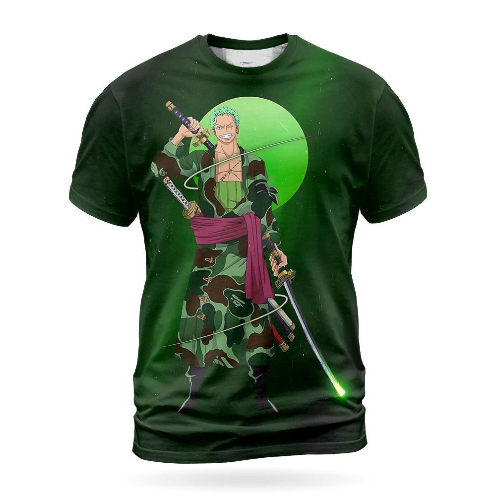 

Summer Round Neck 3D Japanese Anime Printed Top Fashionable Casual Short Sleeved Children s Boy T-shirts 110