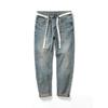 Spring and Summer Thin Nine-point Men's Jeans Slimming Nine-point Men's Casual Pants