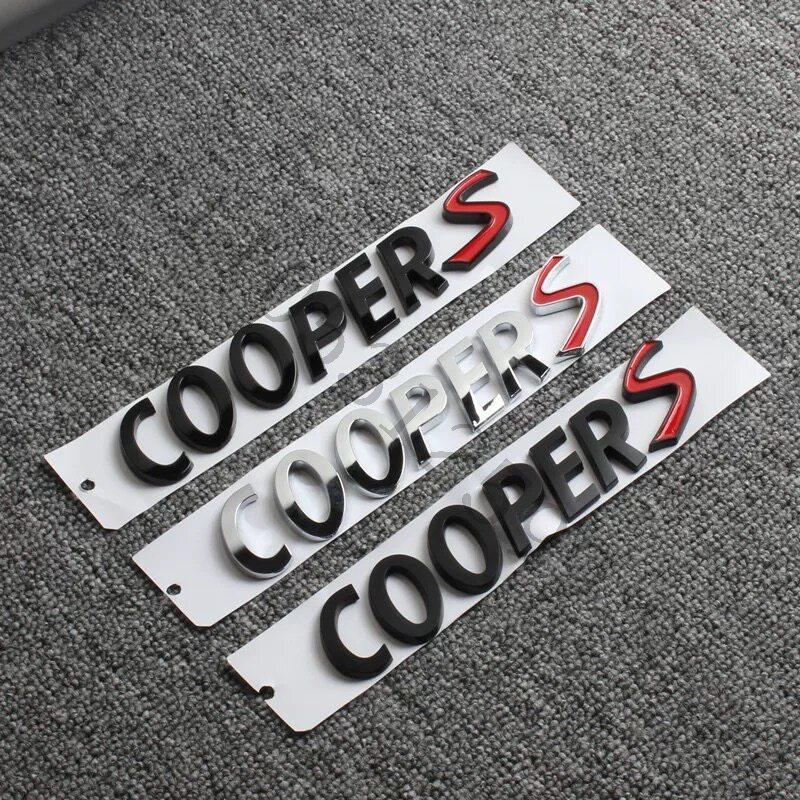 Car Body Rear Trunk Badge Sticker Decoration For MINI R53 R52 R56 R55 R57 R58 R59 R60 F56 F55 F54 F57 F60 COOPER S Accessories