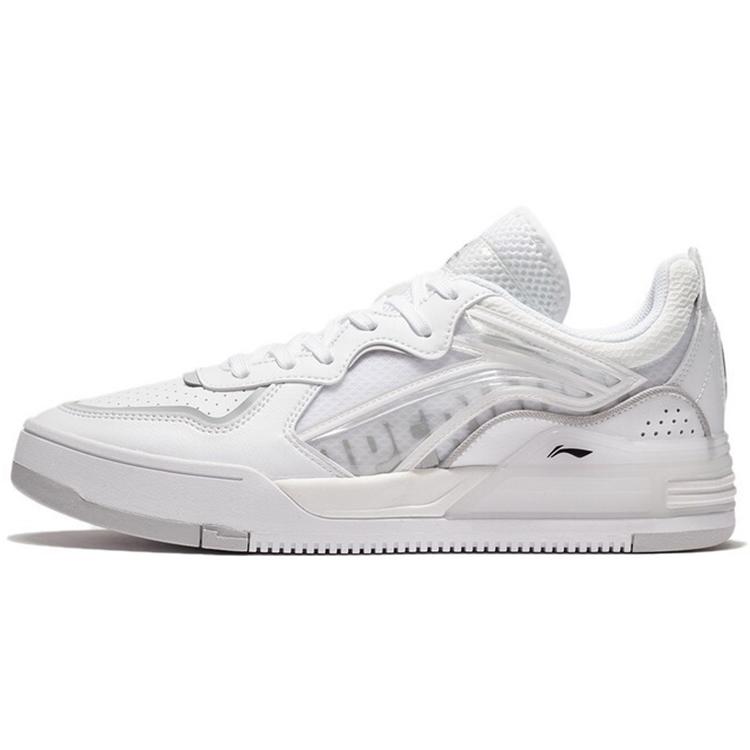 

Li Ning Wave V1 Lightweight And Breathable Low top Skateboard Shoes Men s White AGCS029-3 39.5
