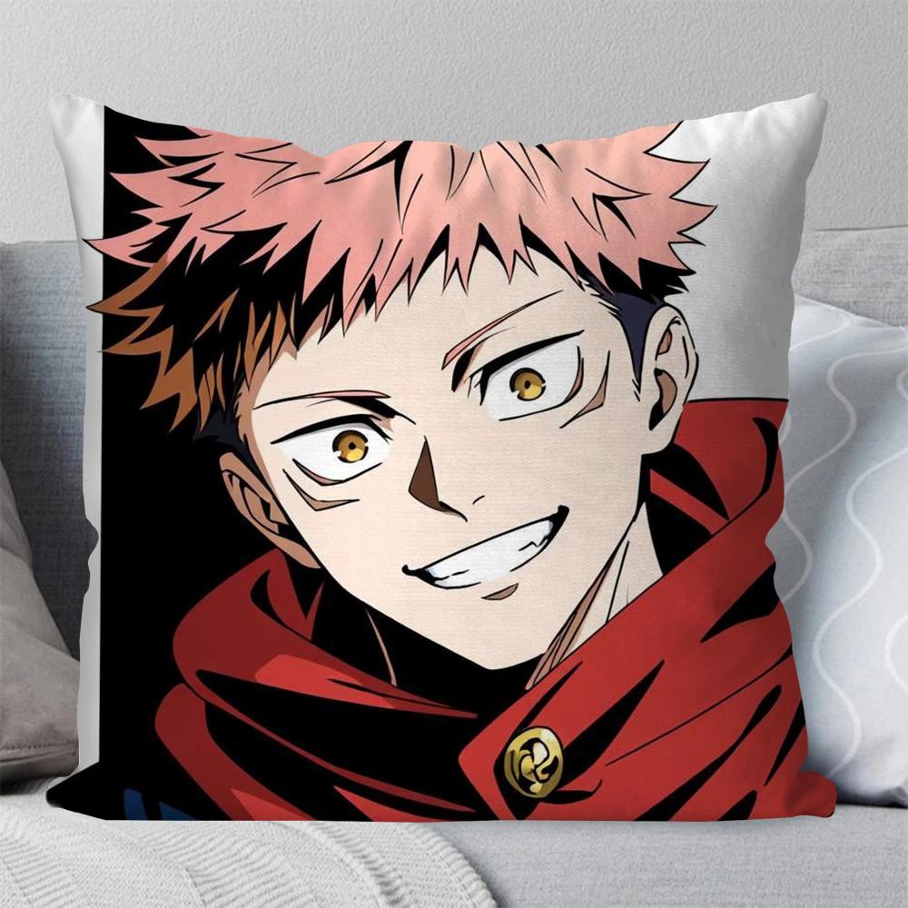 1Pc Itadori Yuji Animation Jujutsu Kaisen Pillow Case Square Pillow Bedroomsofaleisure Comfortcarlivingroomhome Decoration 40X40