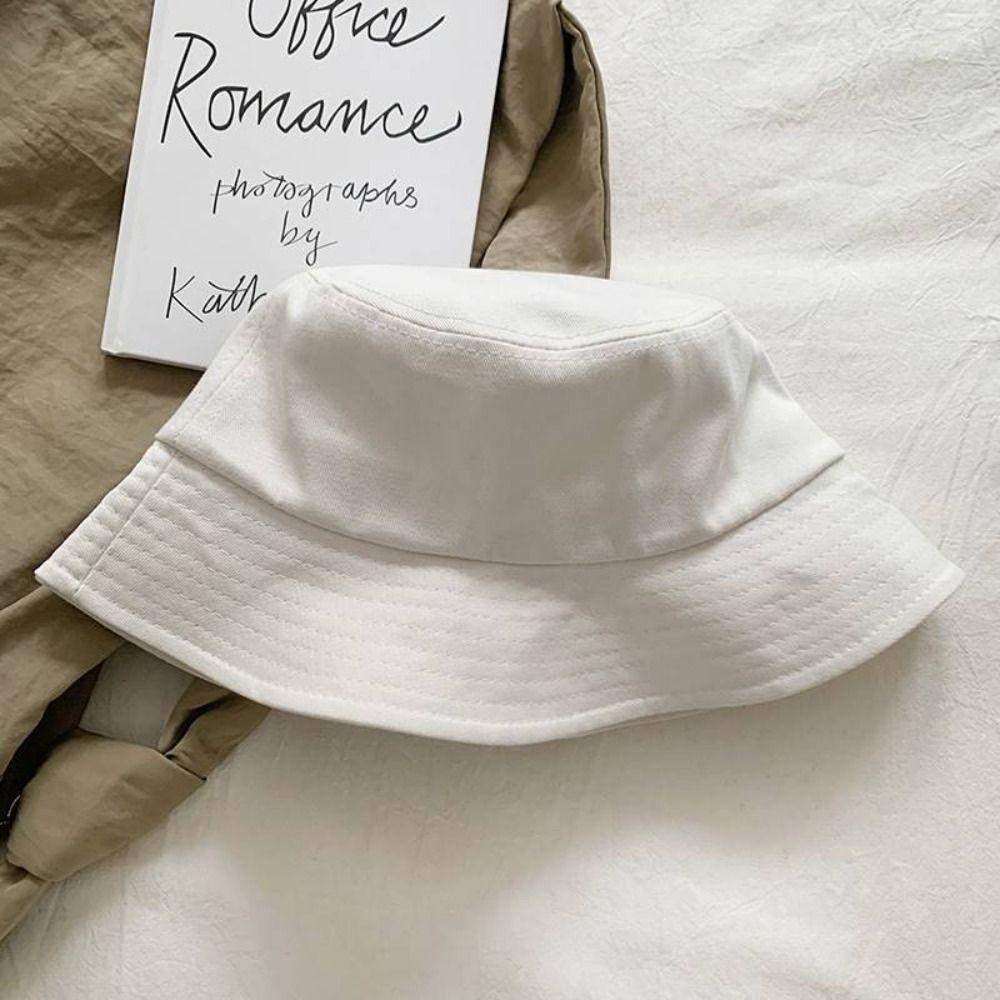 Cotton Candy Color Fishmen Hat UPF 50+ Wide Brim Sun Hat Lightweight Solid Color Bucket Hat  Summer