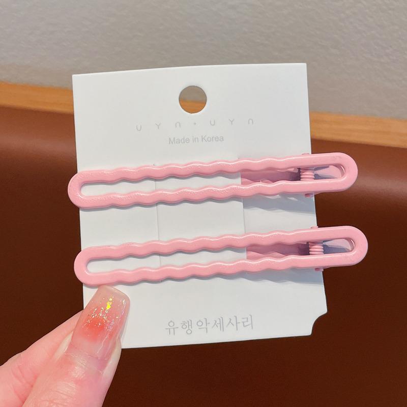 

Рожева шпилька для волосся «Дофамін»: Безшовна кругла шпилька Y2K - Мила маленька бічна заколка для чубчика для жінок