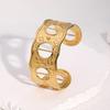 Non-tarnish Minimalist Europe and The United States Hot-selling Stainless Steel Open Bracelet Niche High-end Sense 18k Gold