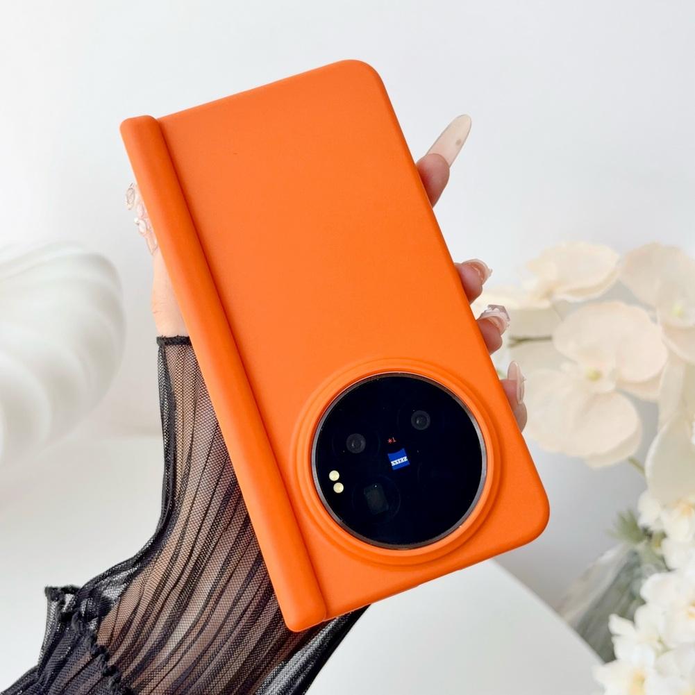 Skin-friendly Solid Color Phone Case For VIVO X Fold 6 vivo x fold 5 3 pro Magnetic Central Axis with Front Frame Back Cover