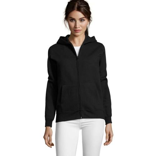

SOLS Womens/Ladies Seven Full Zip Hoodie чорний