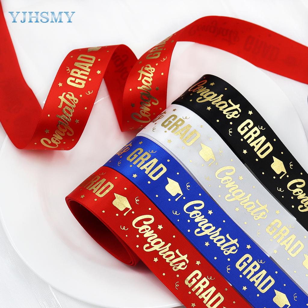 Ribbon Bronzing Congrats On Graduation Ribbons Congratulations Congrats Grad Decorative Ribbon Gift Wrapping