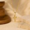 European & American Cross Pendant Necklace: Luxury, Versatile, and Fashionable Design