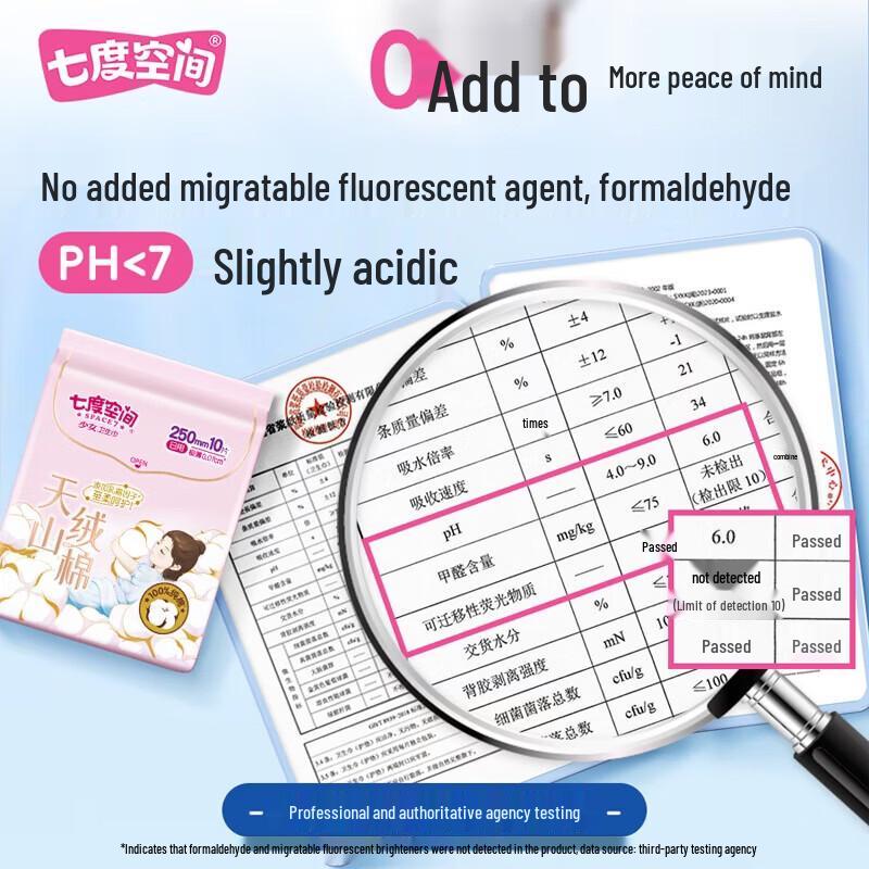 Space 7 Tianshan Velvet Cotton Sanitary Pads Day & Night Set