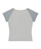 ILLIGO Lace Ribbon Contrast T-Shirt Melange