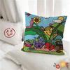 Pc Cartoon Mr Men And Little Miss Pillow Case Fashion Square Pillowcase Bedroom Sofa Room Ins Decoration Leisure
