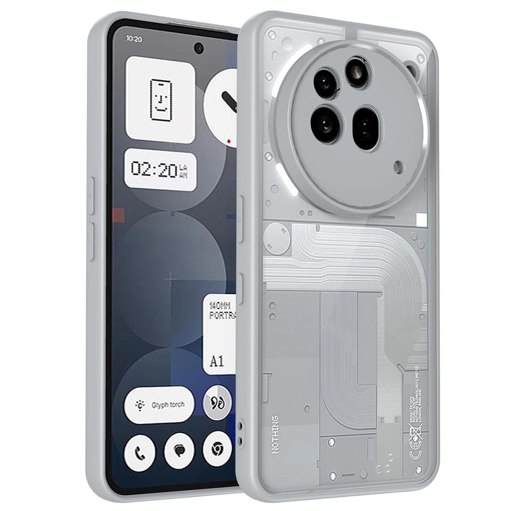 Simple ultra-thin TPU hard backplate lens shockproof protective cover for Nothing Phone 3A Pro Case Phone 2a Pro plus 5G case