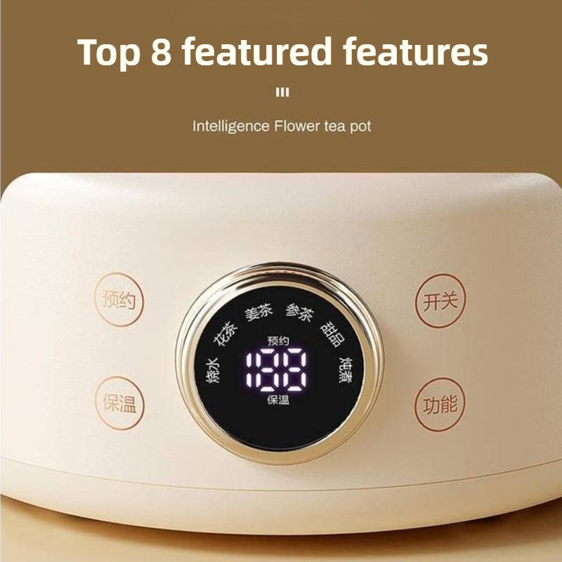 1L All Glass Split Health Pot Multifunctional Electric Kettle Household Hot Water Bottle Stew Pot Small Office Tea Maker