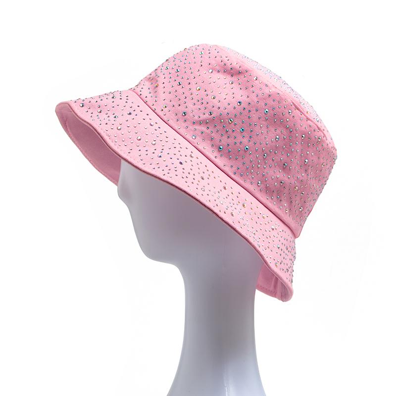 Nuovo Cappello a Secchiello Y2k Estivo Moda Donna Strass Cappellino Per Signore Visiera Cotone Cappelli Panama Casual Primavera Autunno Cappelli da Pescatore