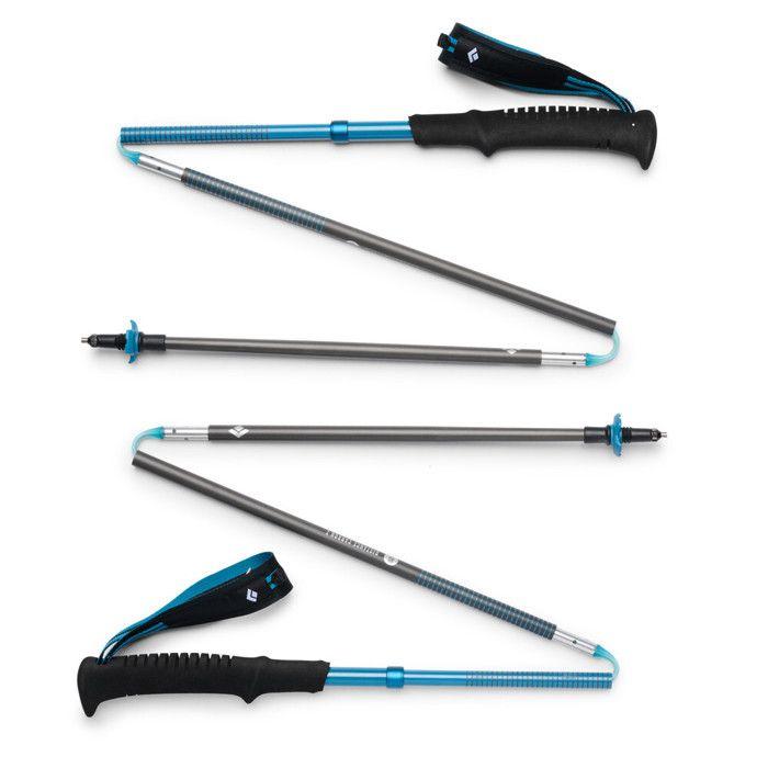 Bâton De Trekking - BLACK DIAMOND - Distance Carbon Z - 110 Cm - Bleu - X2