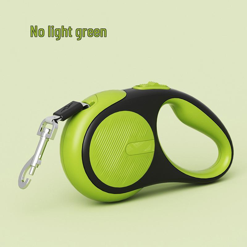 5M Retractable Anti-Pull Dog Leash with Light for Small to Medium Dogs