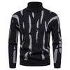 Men's Sweater High Neck Sweater Color Slim Bottoming Sweater