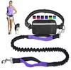 Outdoor running pet leash nylon reflective night run walk fanny pack leash dog leash set