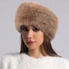 Autumn and Winter Imitation Fox Hair Thickened Fur Roofless Hat Thermal Ear Protection Hat Ring Headgear Headband Empty Top Hat
