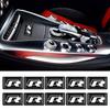 ear1 10PCS Epoxy for Volkswagen VW Rline GTI Passat Golf Bora Jetta Scirocco SR32 SR36 Car Interior Button Stickers Decorative Decals