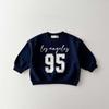 New Spring/Autumn Children's Letter Print Two-Piece Suit: Unisex Loose Casual Sweatshirt Set