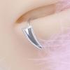 Creative Clip On Stainless Steel Fang Lip Cuffs for No Piercing Jewelry Lip Studs Ideal for Parties and Festivals