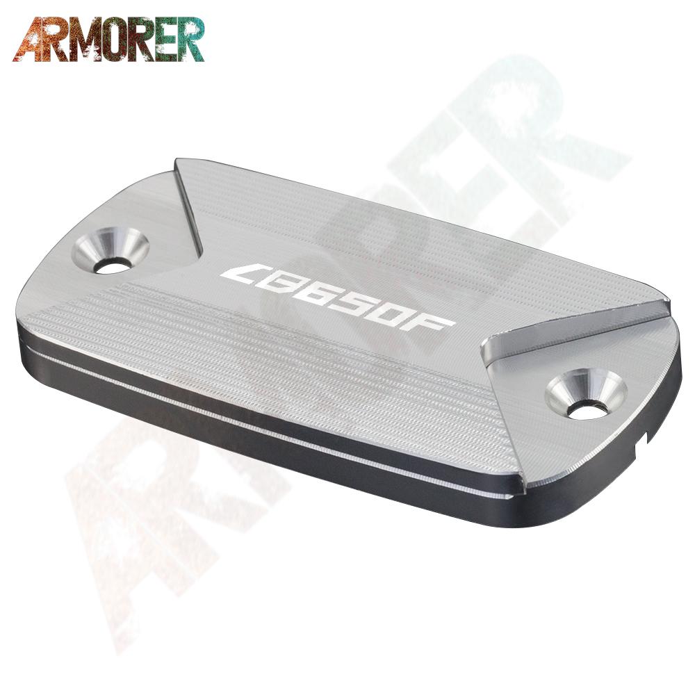Motorcycle Aluminum CNC Aluminum Front Brake Fluid Tank Cap Fluid Reservoir Cover For HONDA CB650F CB 650F CB650 F 2016