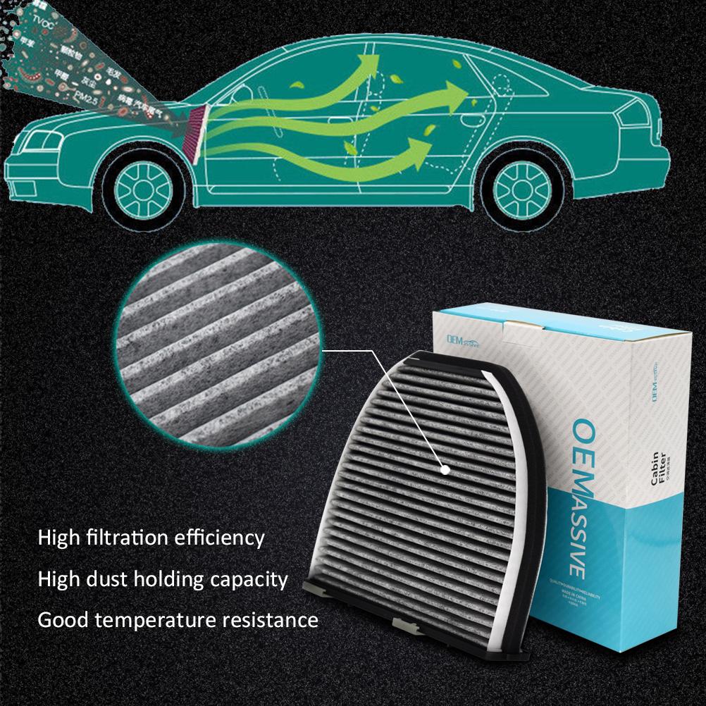 For Mercedes-Benz C-CLASS W204 E-CLASS W212 CLS C218 AMG GT C190 Pollen Cabin Air Conditioning A/C Filter 2128300018