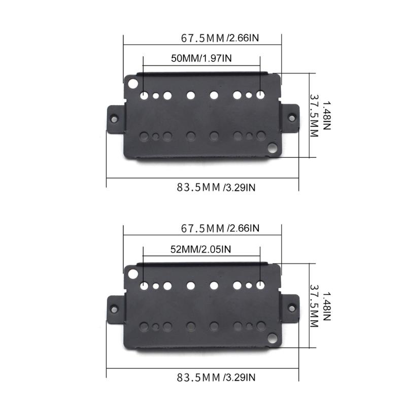6 String Pickup Brass Humbucker Base Plate Guitar Pickup Base Plate Replacement Guitar Pickup Frame Baseplate Enduring