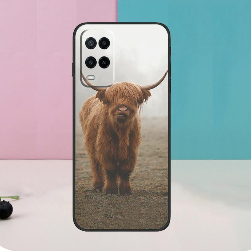 Highland Cows Case For Oppo A60 A80 A40 A15 A16 A17 A57 A94 A74 A54 A76 A96 A18 A38 A58 A78 A98 A5 A6 Pro