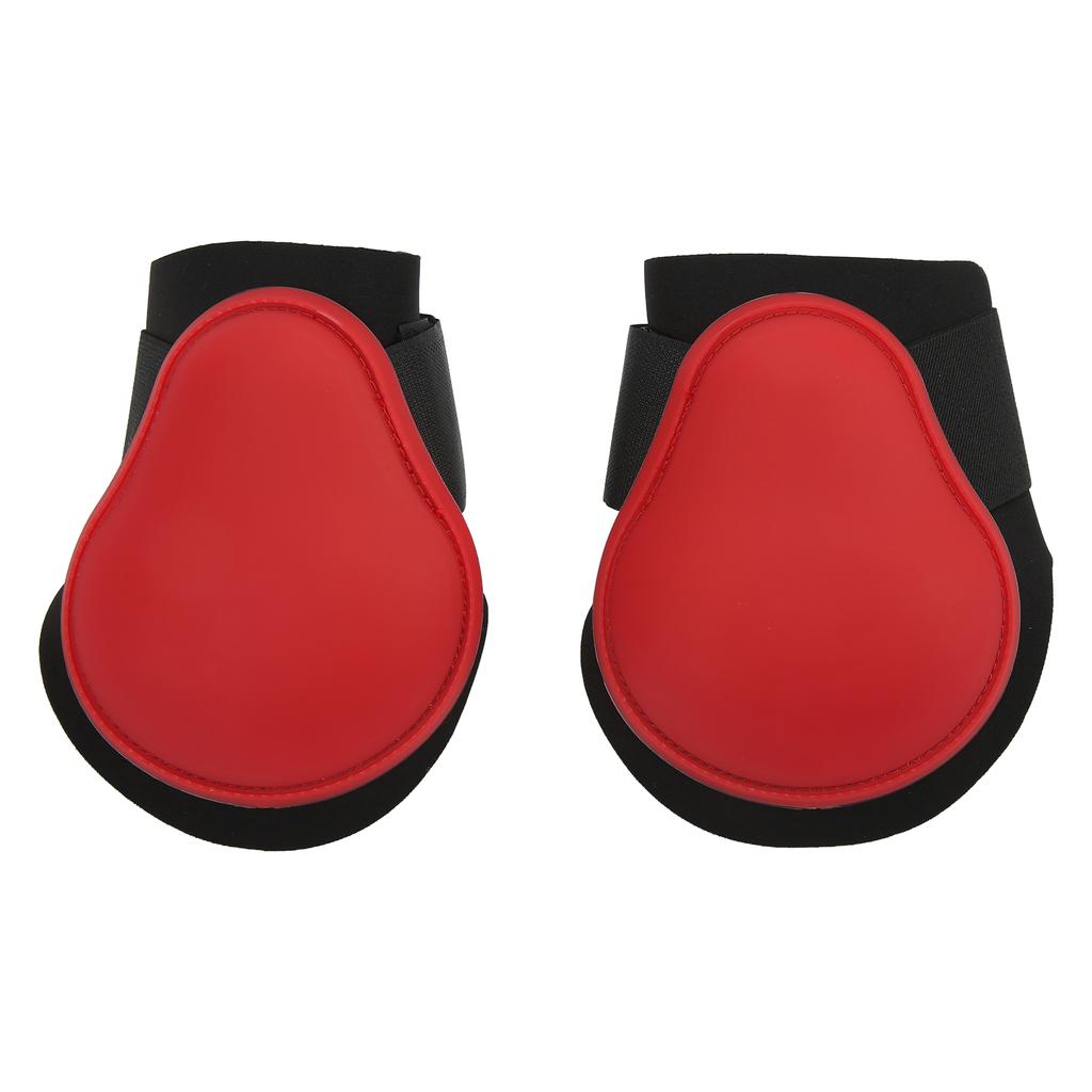 4 Stück Pferde Vorder- und Hinterbein-Gamaschen PU Pferde Sehnenstiefel für Pferdetraining Springen Laufen