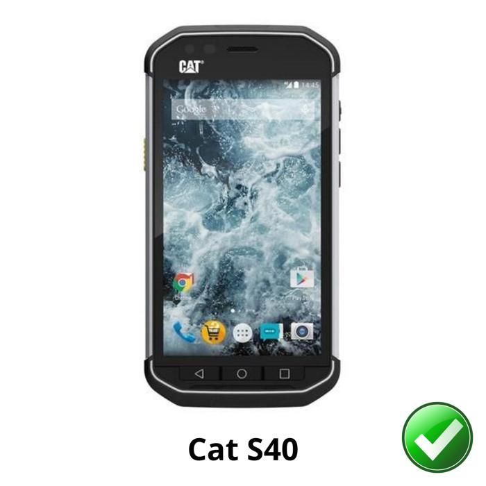 Protection écran - Phonillico - Cat S40 - Pack de 2 - Ultra mince - Résistant aux rayures