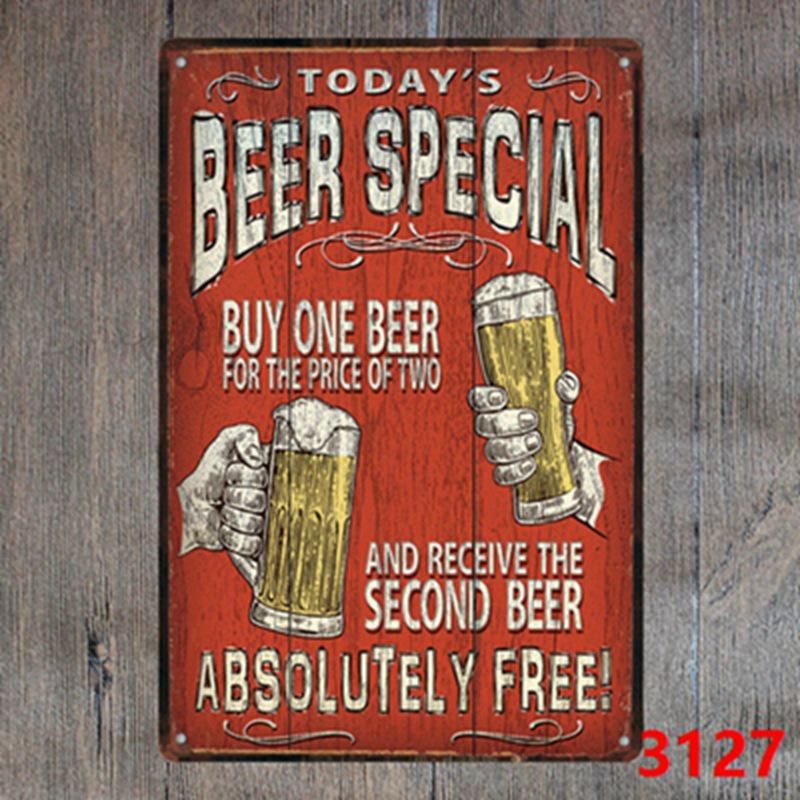 Keep Calm Inspirational Tin Sign for Bar or Restaurant