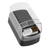 2 in 1 Nail Drill Bit Holder 30 Slots Transparent Dust Proof Nail Drill Bits Case Cleaner Brush for Manicure