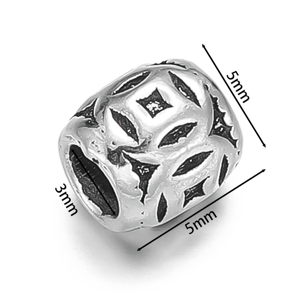1pcs/lot 925 Sterling Silver Various Shape Silver Color Beads For DIY Jewelry Necklace Bracelets Making Supplies Accessories
