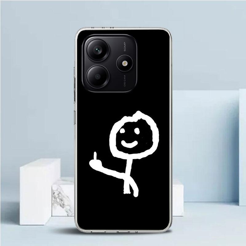 

Middle Finger Soft Cover for Xiaomi Redmi Note 15 14 13 12 Pro Plus Phone Case 14S 11S 11T 11E 10S 10 4G Pattern Shell Redmi Not Redmi Note 14 5G