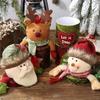 Xmas New Year DIY Christmas Temperament Candy Jar Santa Claus Gift Box Snowman Apple Box Children's Cartoon Doll Gift Box