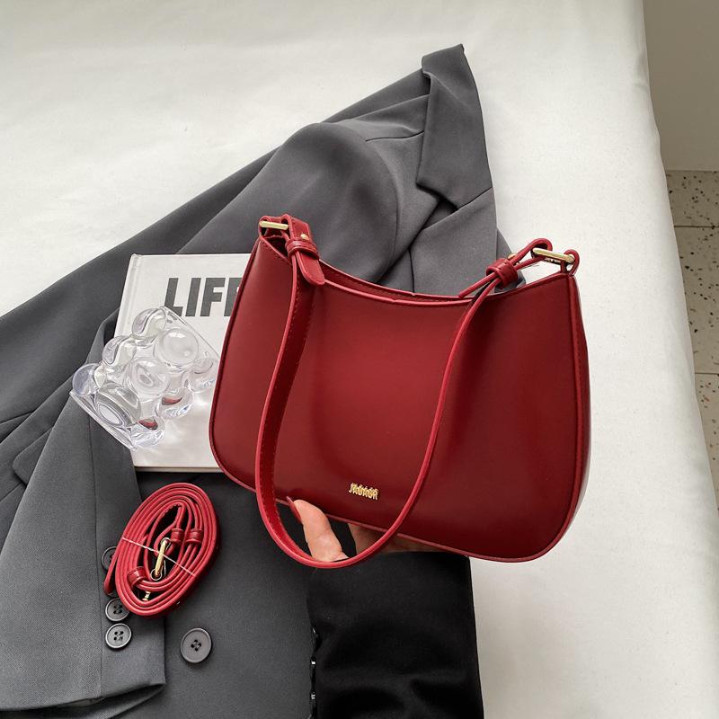 

Сумка через плечо женская маленькая сумка текстура кроссбоди сумка подмышку высококлассная сумка на плечо сумка-ведро для поездок бордовый