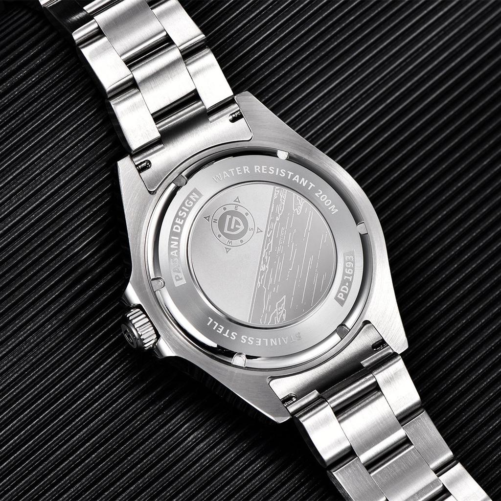 Pagani Design Herren GMT Automatische Mechanische Uhr PD1693