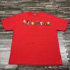 Vintage Charlie Brown Christmas Graphic Tshirt Red XL Y2K VTG Holidays Cartoon