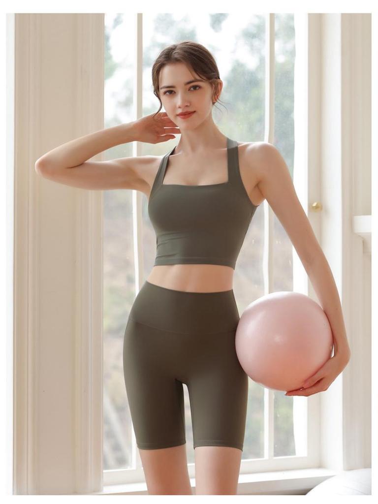 High Waist Tummy Control Sports Shorts - Peach Butt Lift Yoga Pants for Running, Cycling, and Fitness
