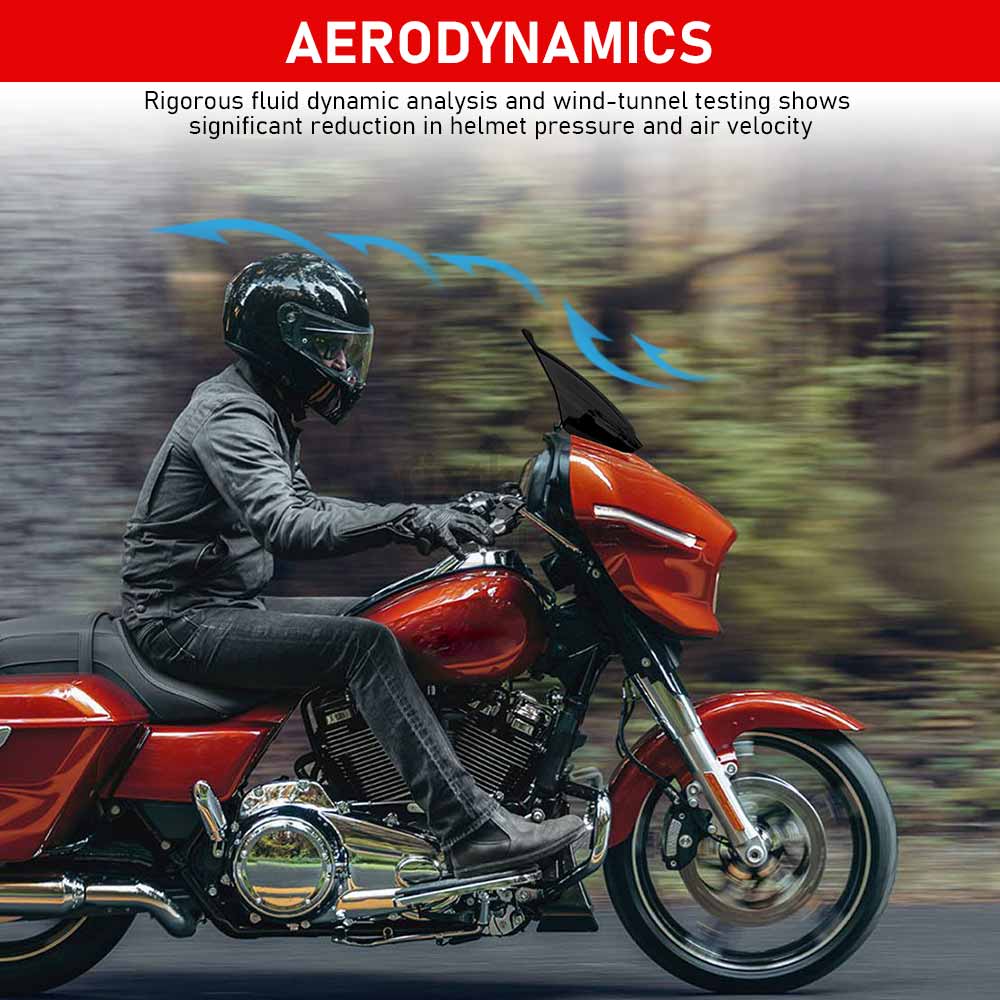 For Harley-Davidson 23-later FLHXSE 24-later FLHX 25-later FLHXU Motorcycle 14" ABS Plastic Smoke/Black Windscreens Windshield