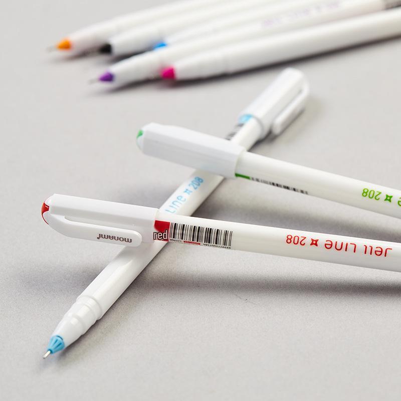 Pixuri cu Gel Colorate Munami Monami 0.4mm pentru Luarea Notițelor - 12 Culori, Vârf Fin