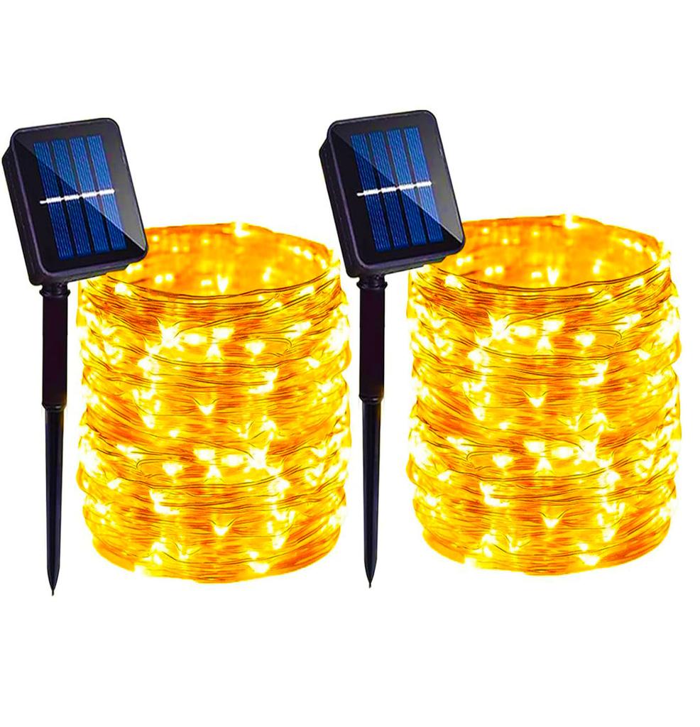 4Pack 400 LED Solar Light Outdoor Lamp String Lights For Holiday Christmas Party Waterproof Fairy Lights Garden Garland