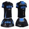 2026 Summer  MMA Training Suit Quick Dry Combat Sportswear Set Bold Pink & Black Graphic Shorts & T-Shirt Outfit for Kids