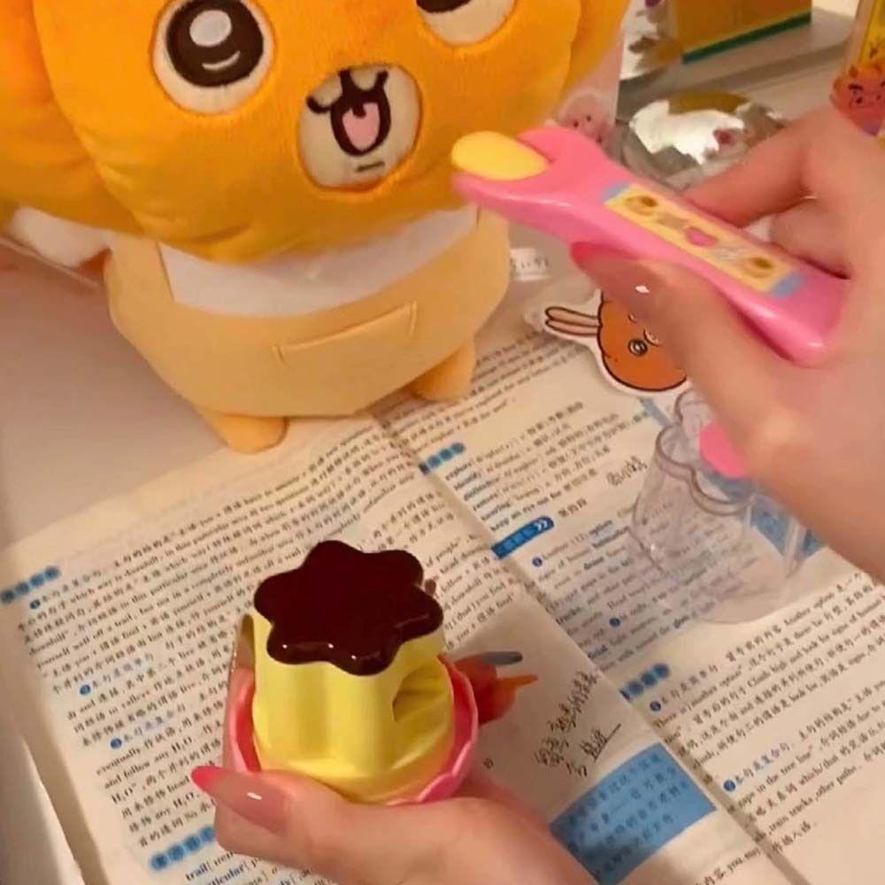 Role Play Pudding Feeding Toy Simulation Play House Toys Strawberry Pudding Toy  for Friend
