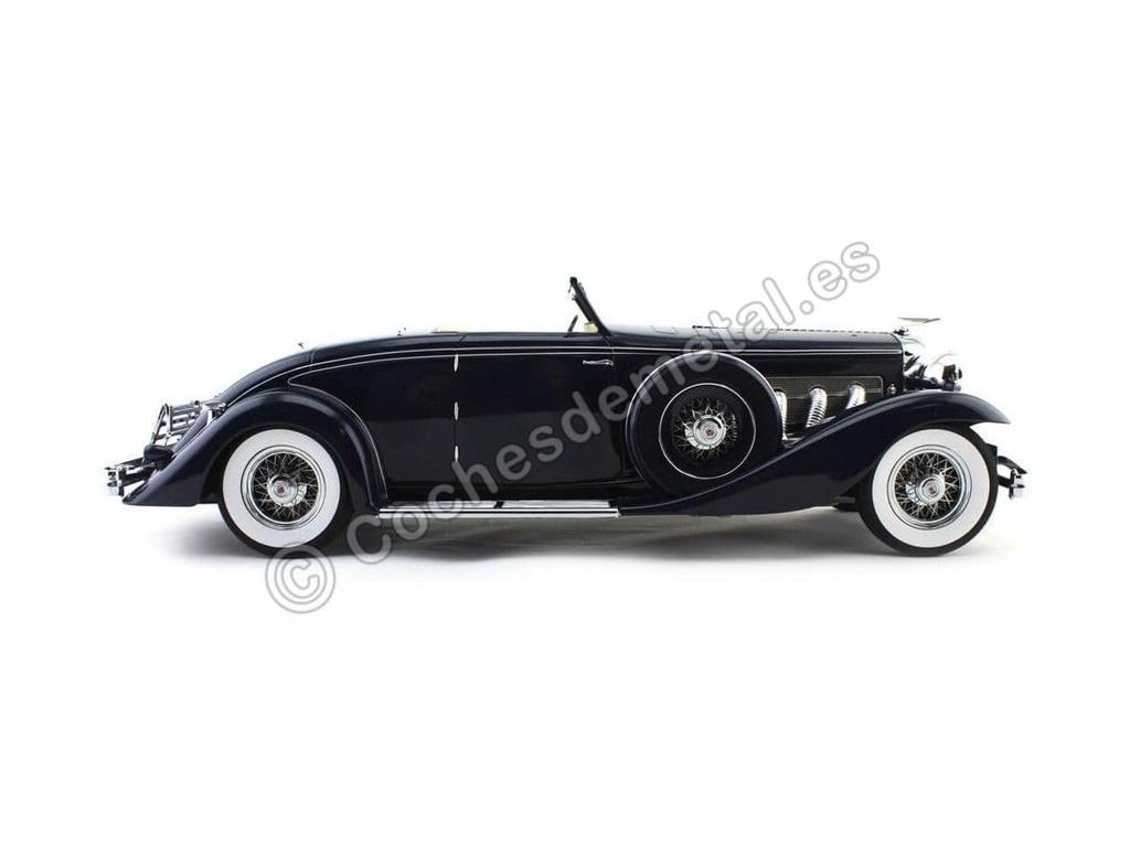 Minichamps Scale Duesenberg SJN Supercharged Convertible Coupe 1936 Dark Blue 1/18 [Resin]