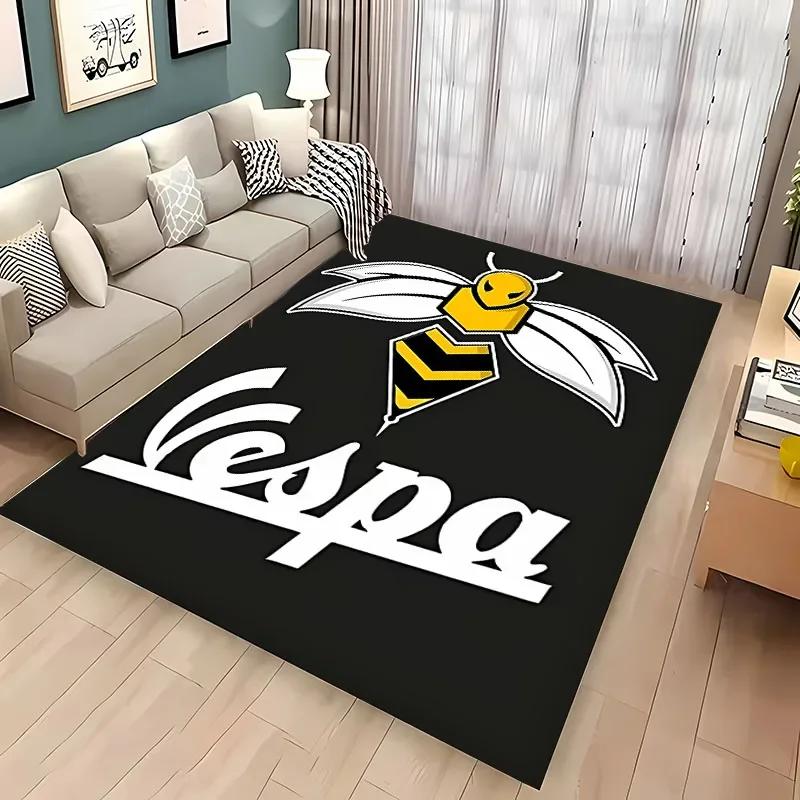 

V-Vespa Moto Modern Fashion Carpet for Living Room Bedroom Sofa Area Rugs Kitchen Door Un-slip Floor Mats Alfombra Birthday Gift 40x60cm (16x24in)