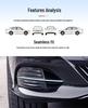 Front & Rear Bumper Chrome Trim for Mercedes-Benz: E180, E200, E260, 300L